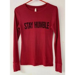 Col Story Stay Humble Graphic Longsleeve Tee